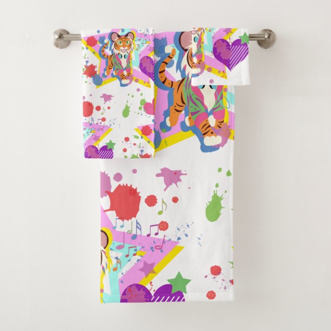 Conjunto De Toalhas Cubo Tigre (Insitu)