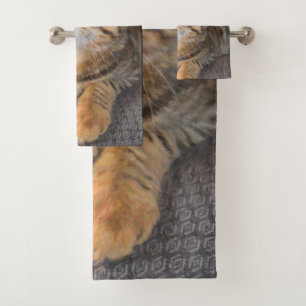 Conjunto De Toalhas Cute Bengal Kitten