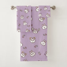 Cute coelho emoticons roxo coelhinho