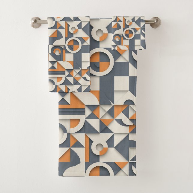 Conjunto De Toalhas Cute minimalist tiled pattern  (Insitu)