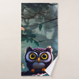 Conjunto De Toalhas Cute Owl