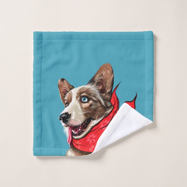 Conjunto De Toalhas Cute Pembroke Welsh Corgi (Pano de lavar)