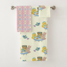 Conjunto De Toalhas Cute Toy Tea Party Towel Set