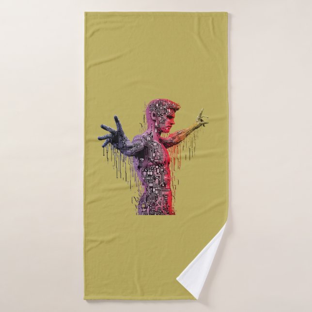 Conjunto De Toalhas Cyber Humano (Toalha de Banho)