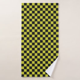 Conjunto De Toalhas Cyber lyme checkerboard pattern