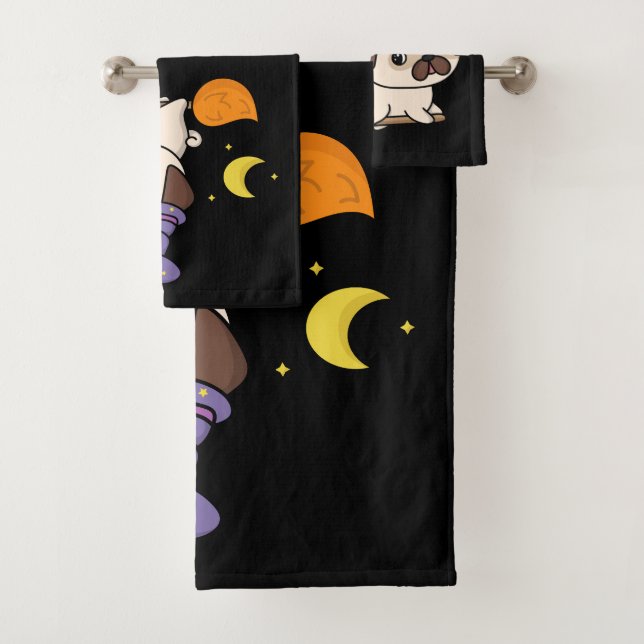Conjunto de Toalhas da Bruxa Puggy (Insitu)
