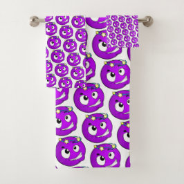 Conjunto de toalhas da face Emote