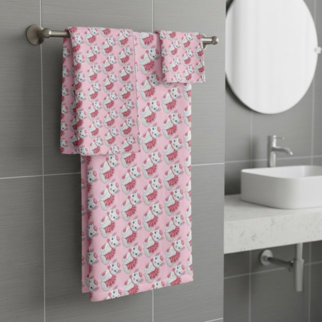 Conjunto de toalhas da faixa do gatinho (Criador carregado)