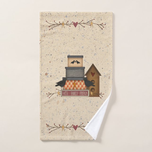 Conjunto de toalhas da família Faith primitiva (Toalha de mão)