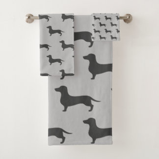 Conjunto De Toalhas Dachshund Bathroom Décor Towel Set