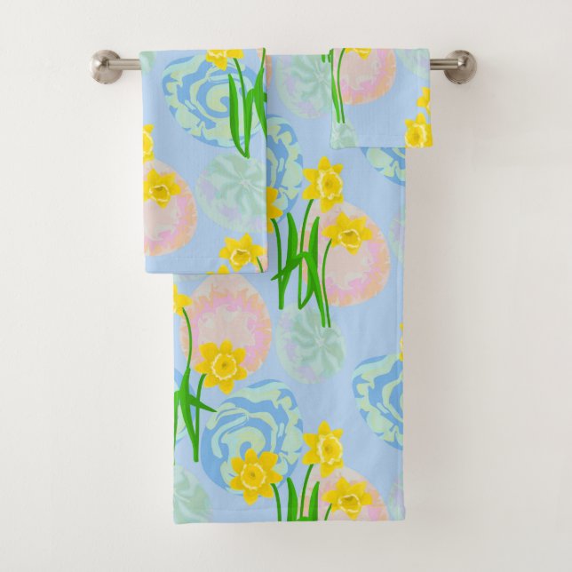 Conjunto De Toalhas Daffodils Amarelos (Insitu)