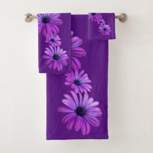 Conjunto De Toalhas Daisy Bath Define Blue Purple Bath Totoset
