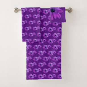 Conjunto De Toalhas Daisy Bath Define Blue Purple Bath Totoset
