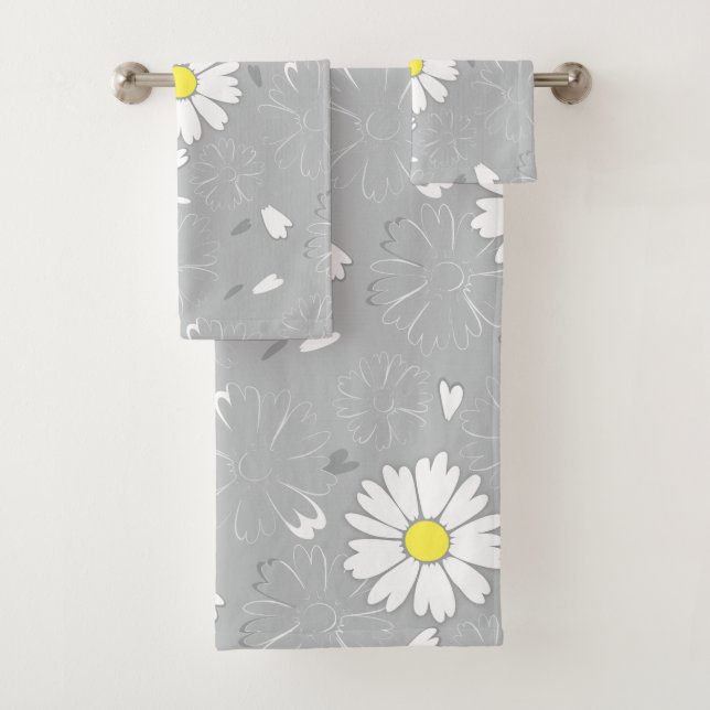 Conjunto De Toalhas Daisy Flower de Eilin (Insitu)