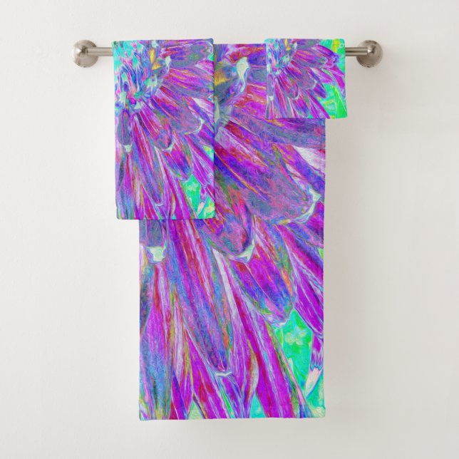 Conjunto De Toalhas Dália Azul-Roxo e Ovo de Robin (Insitu)