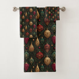 Conjunto De Toalhas Damasso Festivo 