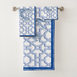 Conjunto De Toalhas Dança do Camarão Azul