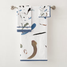 Conjunto de toalhas de Abstrato moderno elegante