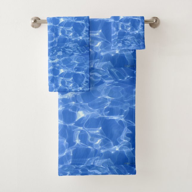 Conjunto de Toalhas de Água do Oceano Azul (Insitu)