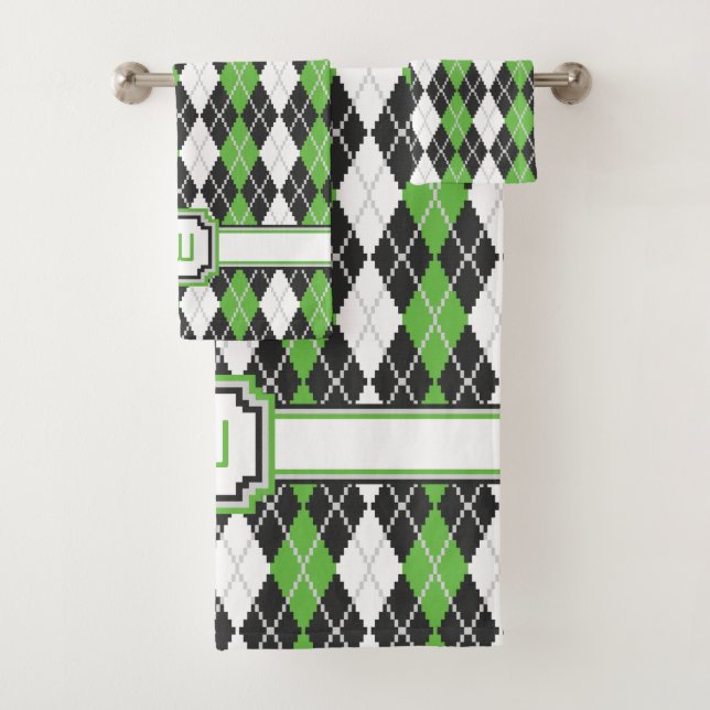 Conjunto de Toalhas de Argyle Retro (Insitu)