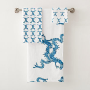 Conjunto de Toalhas de Bandeja CC do Dragão Azul C