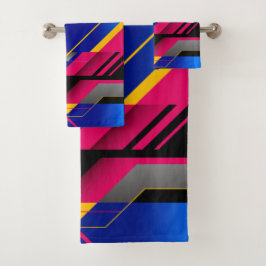 Conjunto de Toalhas de Bandeja de Arte Geométrica 