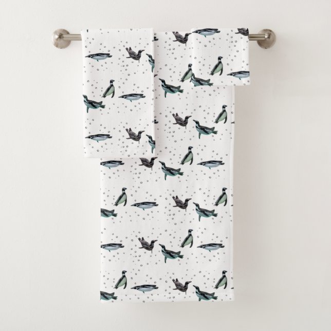 Conjunto de Toalhas de Bandejas de Pinguins intocá (Insitu)