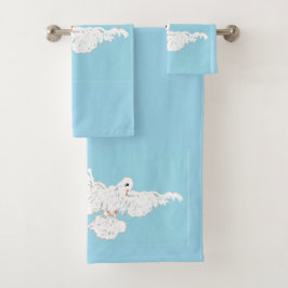 Conjunto de toalhas de banheira de toalhas: Porta
