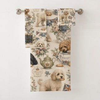 Conjunto de Toalhas de Banheiro Cockapoo Sala de C
