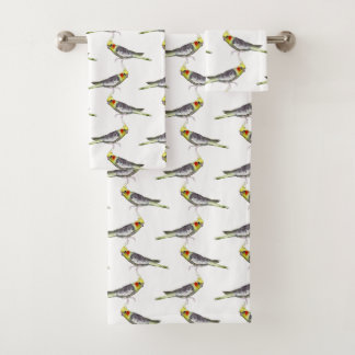 Conjunto de toalhas de Banheiro Cockatiel Frenzy