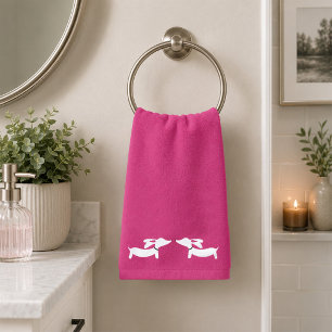 Conjunto de Toalhas de Banheiro Dachshund 3 Piec