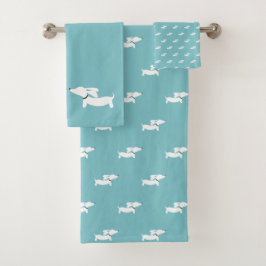 Conjunto de Toalhas de Banheiro Dachshund | 3 Piec