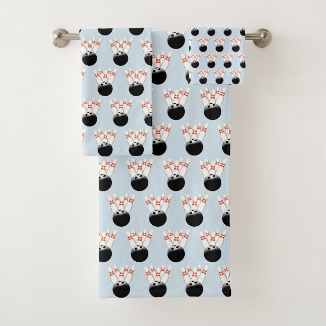 Conjunto de Toalhas de Banheiro de Boliches (Insitu)