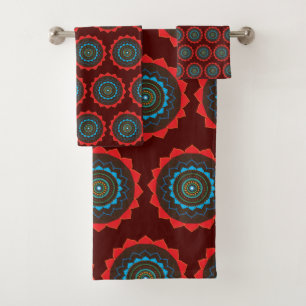 Conjunto de Toalhas de Banheiro do vetor de arte M