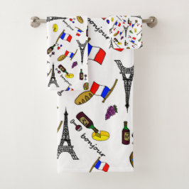 Conjunto de Toalhas de Banheiro Francesas com Esta