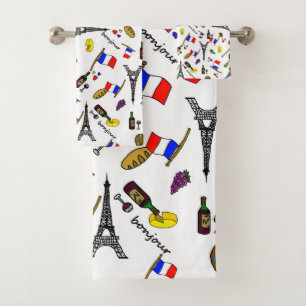 Conjunto de Toalhas de Banheiro Francesas com Esta