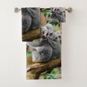 Conjunto de Toalhas de Banheiro Koala Bears
