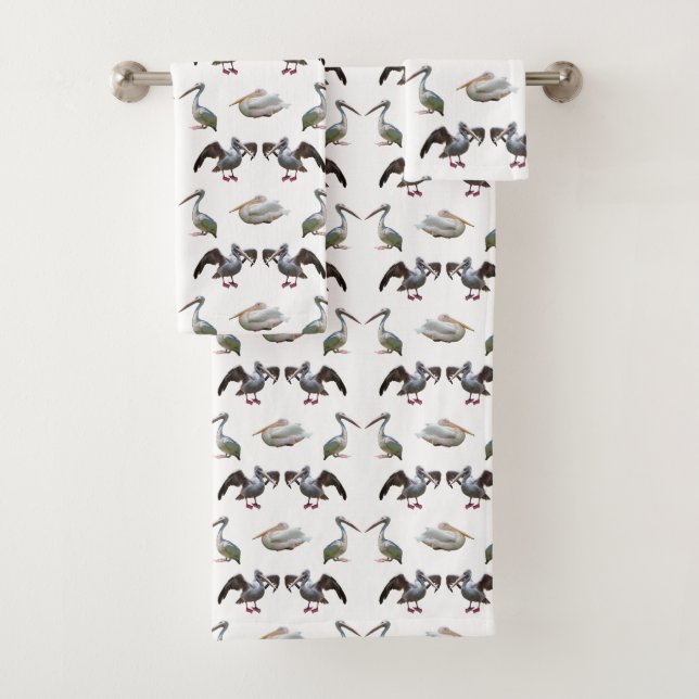 Conjunto de Toalhas de Banheiro Pelican Frenzy (Insitu)