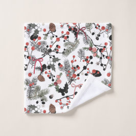 Conjunto de Toalhas de Banheiro Pine e Berry