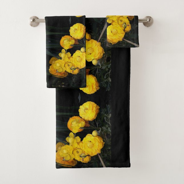 Conjunto de Toalhas de Banho Amarelo Ranunculus (Insitu)