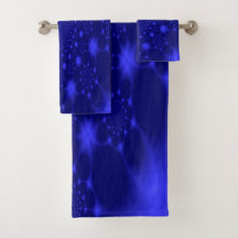 Conjunto de Toalhas de Banho Azul Deslumbrante