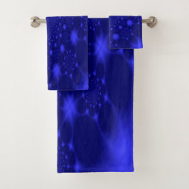 Conjunto de Toalhas de Banho Azul Deslumbrante