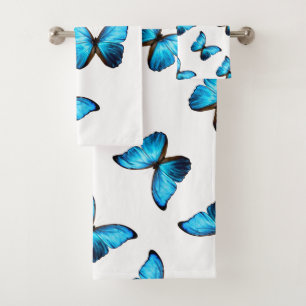 Conjunto de Toalhas de Banho - Borboleta Azul Morp