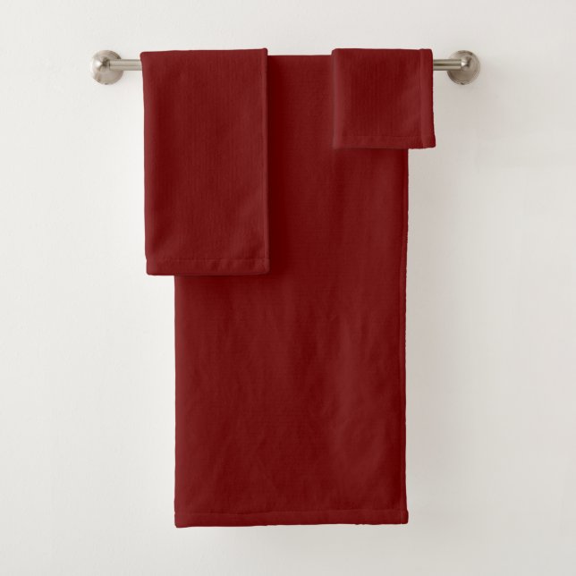 Conjunto de Toalhas de Banho Canela Vermelho Macio (Insitu)