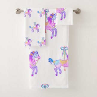 Conjunto de Toalhas de Banho Carousel Pony