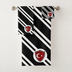Conjunto de toalhas de banho com bandeira do escud