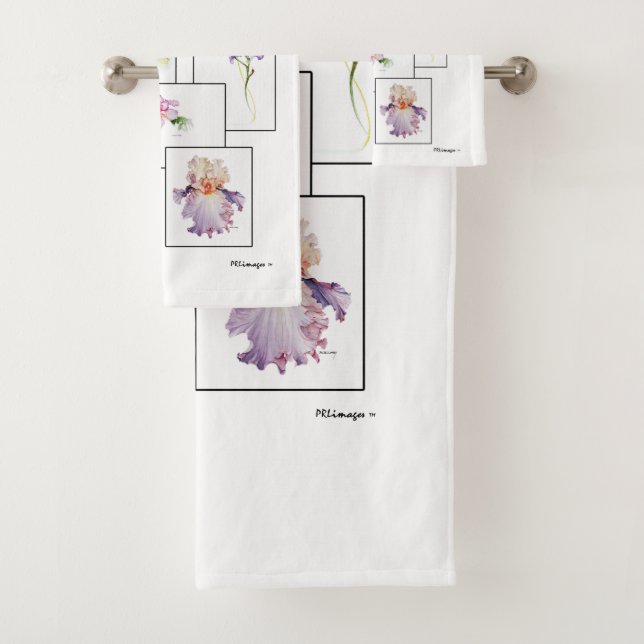 Conjunto de Toalhas de Banho com Buquê Floral (Insitu)