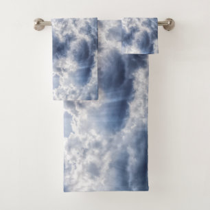 Conjunto de toalhas de banho com nuvens de tempest
