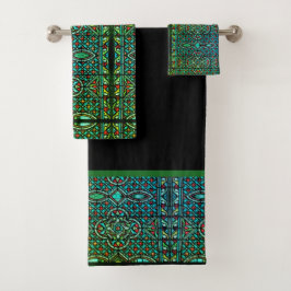 Conjunto de Toalhas de Banho com Padrão de Vidro M