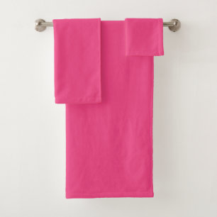 Conjunto de toalhas de banho cor-de-rosa macio - P